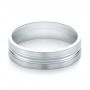  Platinum Platinum Men's Wedding Ring - Flat View -  103887 - Thumbnail