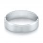  White Gold Men's Wedding Ring - Flat View -  103890 - Thumbnail