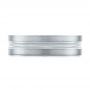  Platinum Platinum Men's Wedding Ring - Top View -  103887 - Thumbnail