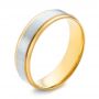Men's Wedding Ring - Three-Quarter View -  103790 - Thumbnail