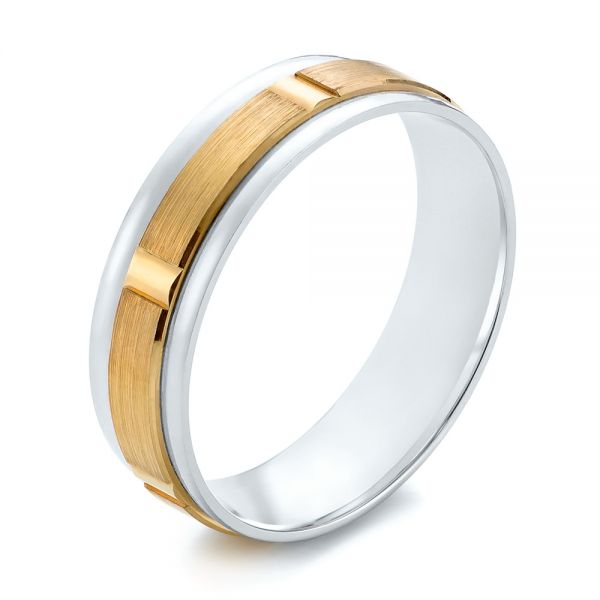 Men's Wedding Ring - Three-Quarter View -  103798