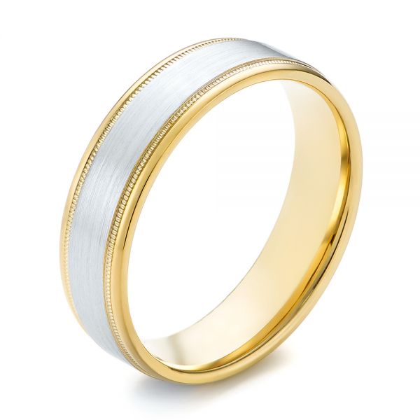 Men's Wedding Ring - Three-Quarter View -  103799