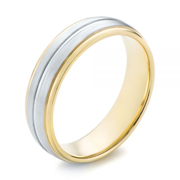 Men's Wedding Ring - Three-Quarter View -  103802