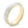 Men's Wedding Ring - Three-Quarter View -  103802 - Thumbnail
