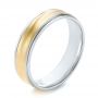 Men's Wedding Ring - Three-Quarter View -  103803 - Thumbnail