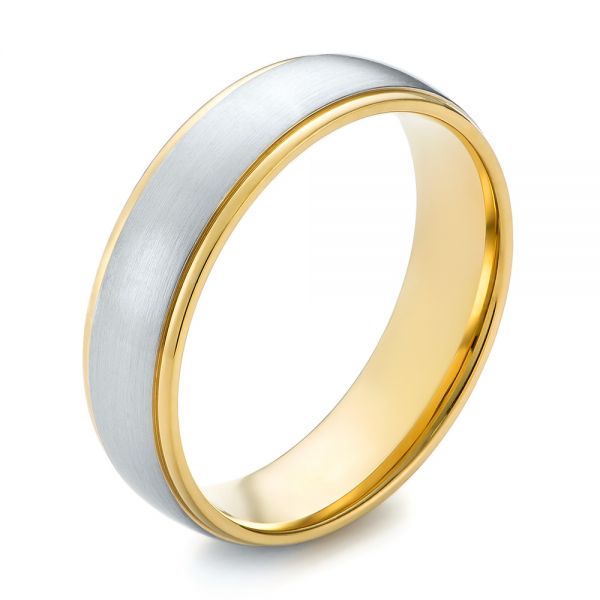 Men's Wedding Ring - Three-Quarter View -  103811