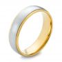 Men's Wedding Ring - Three-Quarter View -  103811 - Thumbnail