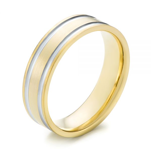 Men's Wedding Ring - Three-Quarter View -  103814