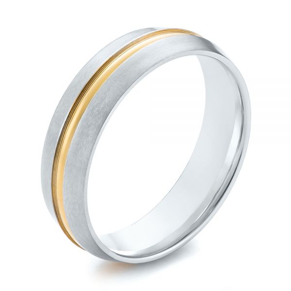 Men's Wedding Ring - Three-Quarter View -  103822
