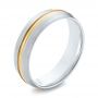 Men's Wedding Ring - Three-Quarter View -  103822 - Thumbnail