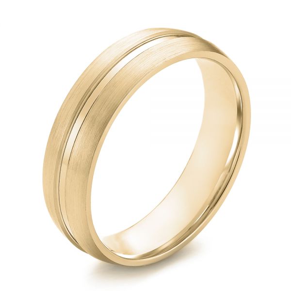 Men's Yellow Gold Wedding Bands - Seattle Bellevue - Joseph Jewelry