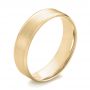 14k Yellow Gold 14k Yellow Gold Men's Wedding Ring - Three-Quarter View -  103890 - Thumbnail