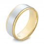 Men's Wedding Ring - Three-Quarter View -  103952 - Thumbnail