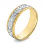 Men's Wedding Ring - Three-Quarter View -  103960 - Thumbnail