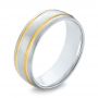 Men's Wedding Ring - Three-Quarter View -  103961 - Thumbnail