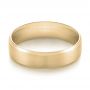 14k Yellow Gold 14k Yellow Gold Men's Wedding Ring - Flat View -  103890 - Thumbnail