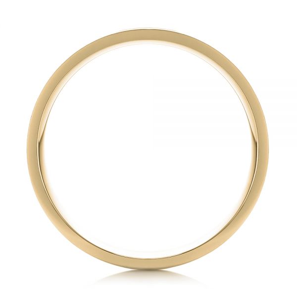 14k Yellow Gold 14k Yellow Gold Men's Wedding Ring - Front View - 103887