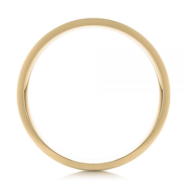 14k Yellow Gold 14k Yellow Gold Men's Wedding Ring - Front View -  103887