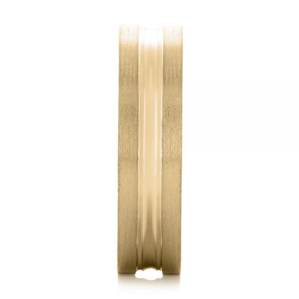 14k Yellow Gold 14k Yellow Gold Men's Wedding Ring - Side View - 103887