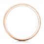 14k Rose Gold 14k Rose Gold Men's Hammered Matte Finish Wedding Band - Front View -  102503 - Thumbnail