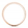 18k Rose Gold 18k Rose Gold Men's Hammered Matte Finish Wedding Band - Front View -  102503 - Thumbnail