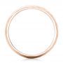 14k Rose Gold 14k Rose Gold Men's Hammered Matte Finish Wedding Band - Front View -  102505 - Thumbnail