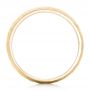 14k Yellow Gold 14k Yellow Gold Men's Hammered Matte Finish Wedding Band - Front View -  102503 - Thumbnail