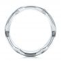 18k White Gold 18k White Gold Men's Woven Band - Front View -  101205 - Thumbnail