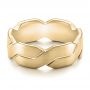 18k Yellow Gold 18k Yellow Gold Men's Woven Band - Flat View -  101205 - Thumbnail