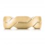 18k Yellow Gold 18k Yellow Gold Men's Woven Band - Top View -  101205 - Thumbnail