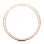 18k Rose Gold 18k Rose Gold Men's Hammered Matte Finish Wedding Band - Front View -  102504 - Thumbnail