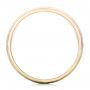 14k Yellow Gold Men's Hammered Matte Finish Wedding Band - Front View -  102504 - Thumbnail
