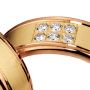  18K Gold And 18k Yellow Gold 18K Gold And 18k Yellow Gold Men's Diamond Band - Flat View -  279 - Thumbnail