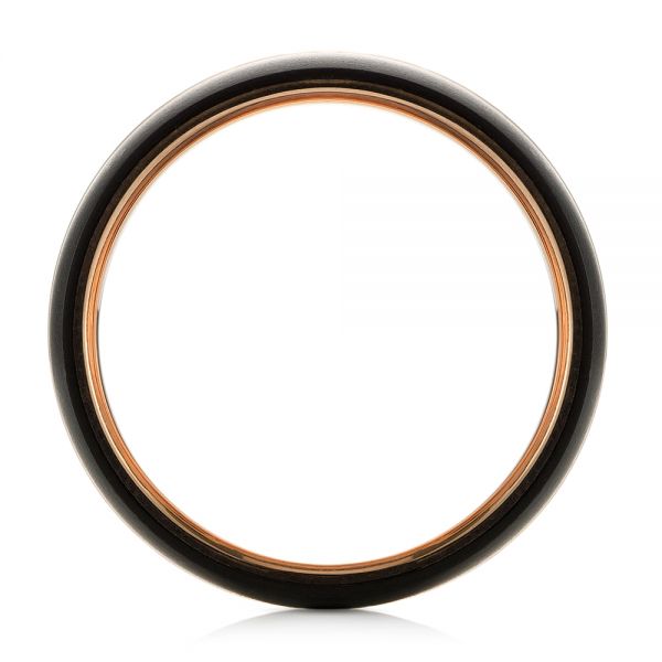 Modern Men's Carbon Fiber Wedding Ring - Front View - 103838