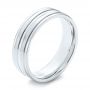  Platinum Platinum Modern Men's Wedding Band - Three-Quarter View -  103023 - Thumbnail