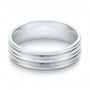  Platinum Platinum Modern Men's Wedding Band - Flat View -  103023 - Thumbnail