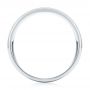 14k White Gold Modern Men's Wedding Band - Front View -  103023 - Thumbnail