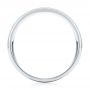 18k White Gold 18k White Gold Modern Men's Wedding Band - Front View -  103023 - Thumbnail