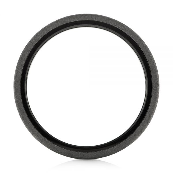 Raw Tungsten Carbide Men's Wedding Band - Front View -  103883