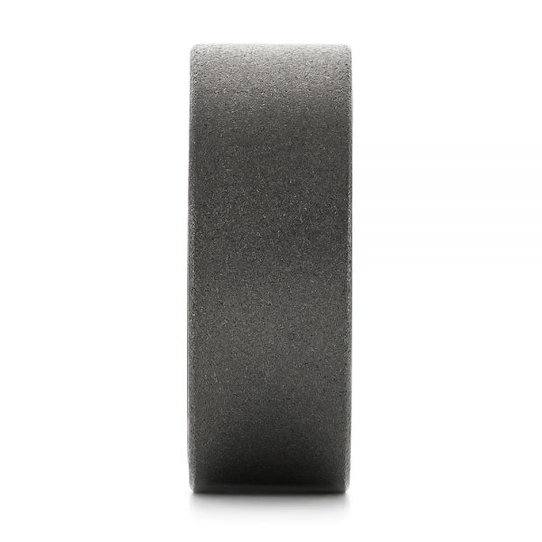 Raw Tungsten Carbide Men's Wedding Band - Side View -  103883