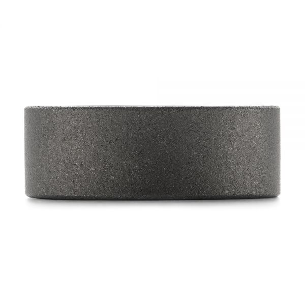 Raw Tungsten Carbide Men's Wedding Band - Top View -  103883