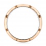Rose Tungsten Two-tone Wedding Band - Front View -  102701 - Thumbnail