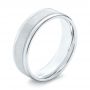  Platinum Platinum Sandblasted Men's Wedding Band - Three-Quarter View -  103020 - Thumbnail