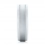  Platinum Platinum Sandblasted Men's Wedding Band - Side View -  103020 - Thumbnail