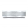  Platinum Platinum Sandblasted Men's Wedding Band - Top View -  103020 - Thumbnail