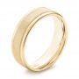 14k Yellow Gold 14k Yellow Gold Sandblasted Men's Wedding Band - Three-Quarter View -  103020 - Thumbnail