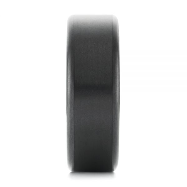 Solid Diamond Men's Wedding Band - Side View -  103113
