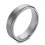 Tantalum Men's Wedding Band - Three-Quarter View -  105894 - Thumbnail