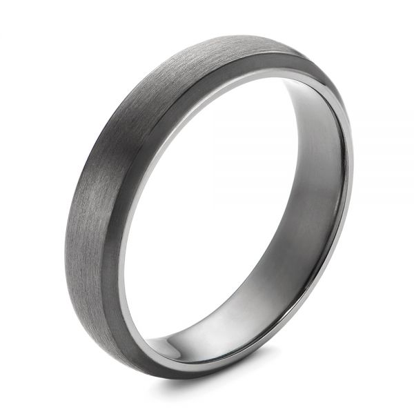 Tantalum Men's Wedding Ring - Three-Quarter View -  105895
