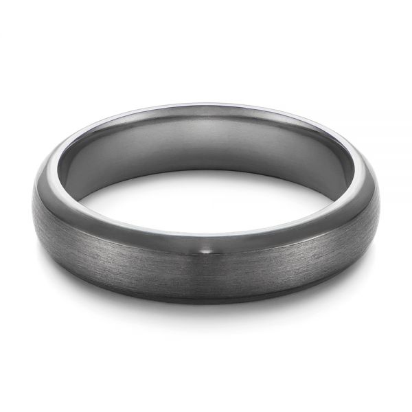 Tantalum Men's Wedding Ring - Flat View -  105895